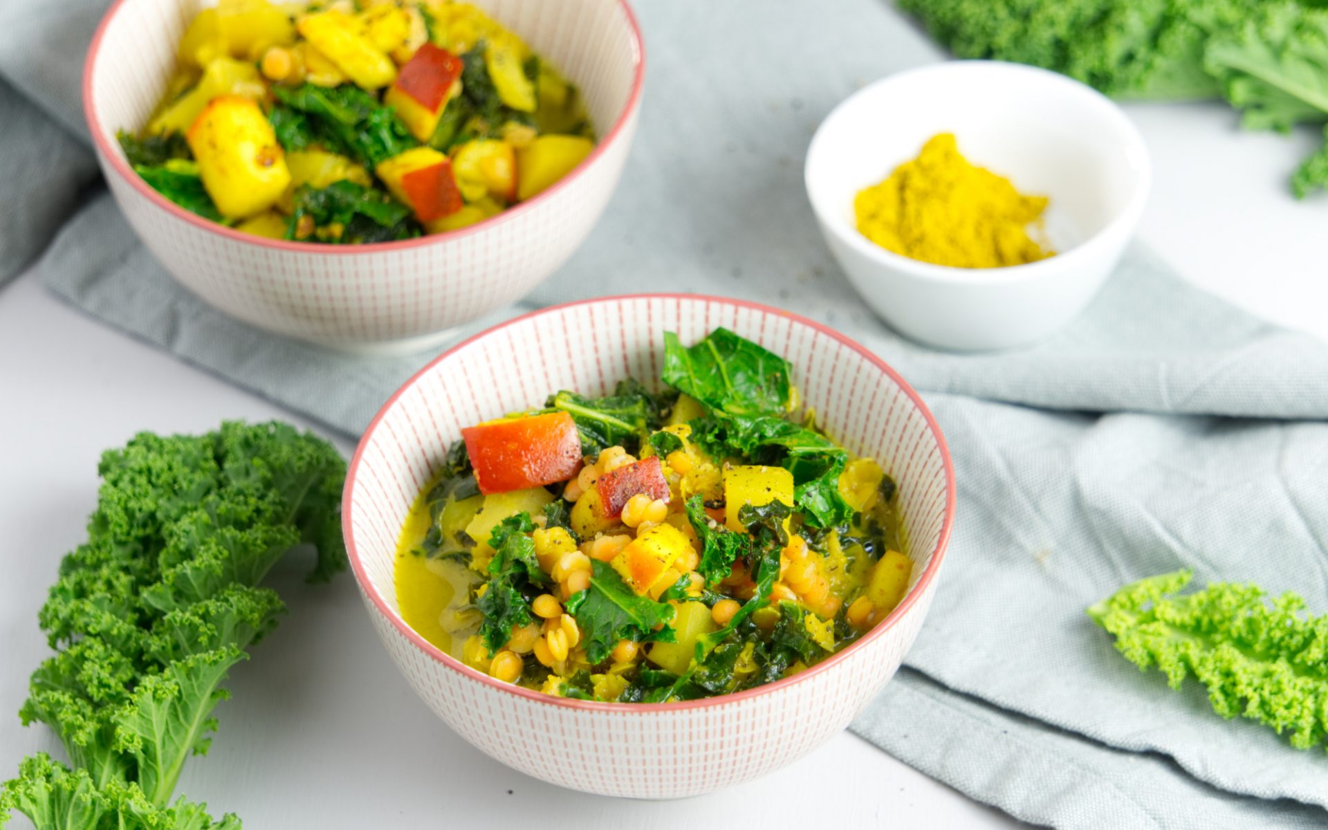 Curry mit Grünkohl Superfood